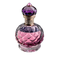 Luxury perfume bottle on isolated transparent background png