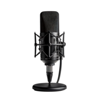 Podcast mic on transparent Background png