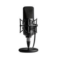 podcast mic en transparente antecedentes png