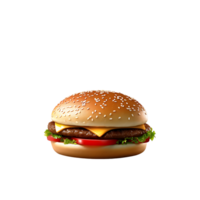 hamburgare på isolerat transparent bakgrund png