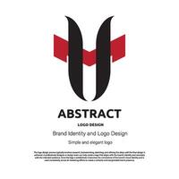 abstract minimalist logo design for brand or company vector