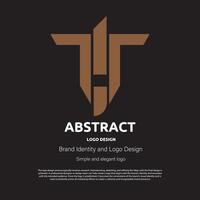 abstract minimalist logo design for brand or company vector