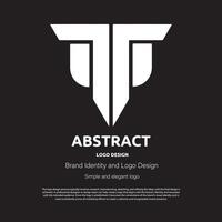 abstract minimalist logo design for brand or company vector