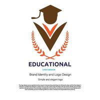 Teaching, education, and study logo design for graphic designer or web developer vector