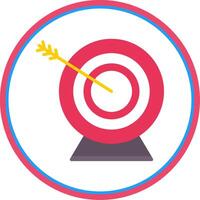 Target Flat Circle Icon vector