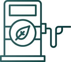 Biofuel Line Gradient Icon vector