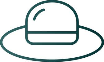 Hat Line Gradient Icon vector