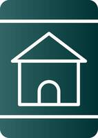 Find Home OnGlyph Gradient Glyph Gradient Icon vector