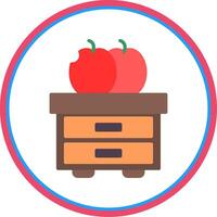 Fruit Flat Circle Icon vector