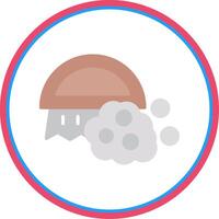 Brush Flat Circle Icon vector