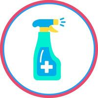 Spray Flat Circle Icon vector