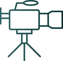 Camcorder Line Gradient Icon vector