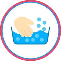 Laundry Flat Circle Icon vector