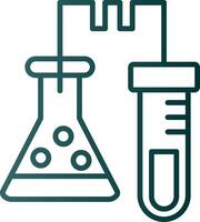 Laboratory Line Gradient Icon vector