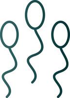 Sperm Line Gradient Icon vector