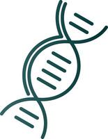 DNA Line Gradient Icon vector