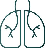 Pulmonology Line Gradient Icon vector