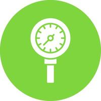 Pressure Meter Multi Color Circle Icon vector