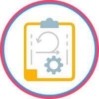 Agile Flat Circle Icon vector