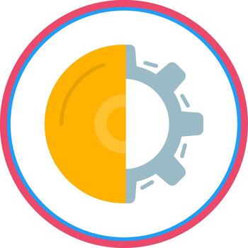 software desarrollo plano circulo icono vector
