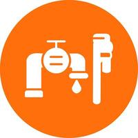 Plumbing installation Multi Color Circle Icon vector