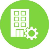 Firm Multi Color Circle Icon vector