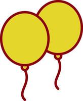 Balloons Vintage Icon Design vector