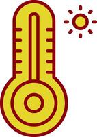 Thermometer Vintage Icon Design vector