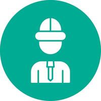 Architect Multi Color Circle Icon vector
