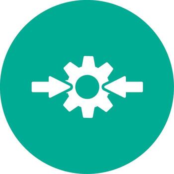 Integeation Multi Color Circle Icon vector