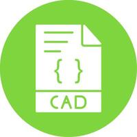 CAD Multi Color Circle Icon vector