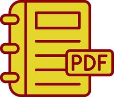 Pdf Vintage Icon Design vector