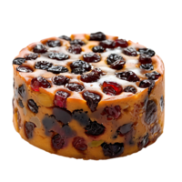 Tasty fruitcake on transparent Background png