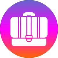 Portfolio Glyph Gradient Circle Icon Design vector