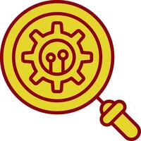 Gears Vintage Icon Design vector