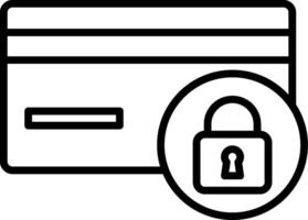 Secure Payment Line Gradient Icon vector