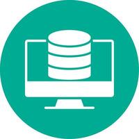 OnMulti Color Circle Database Multi Color Circle Icon vector