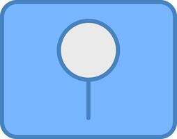 Key Hole Line Filled Blue Icon vector