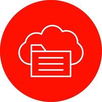 File Access Multi Color Circle Icon vector