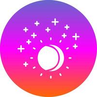 Ultraviolet Glyph Gradient Circle Icon Design vector