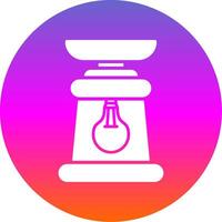 Lantern Glyph Gradient Circle Icon Design vector