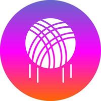 Volleyball Glyph Gradient Circle Icon Design vector