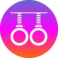 Gymnastics Glyph Gradient Circle Icon Design vector