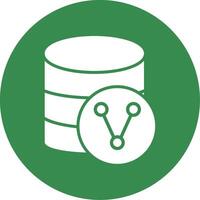 Database Sharing Multi Color Circle Icon vector