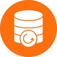 Database Backup Multi Color Circle Icon vector