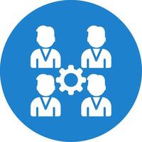 Pro Group Team Multi Color Circle Icon vector