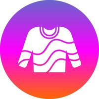 Jumper Glyph Gradient Circle Icon Design vector