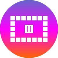 Board Games Glyph Gradient Circle Icon Design vector