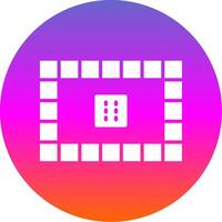 Board Games Glyph Gradient Circle Icon Design vector