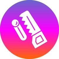 Woodworking Glyph Gradient Circle Icon Design vector